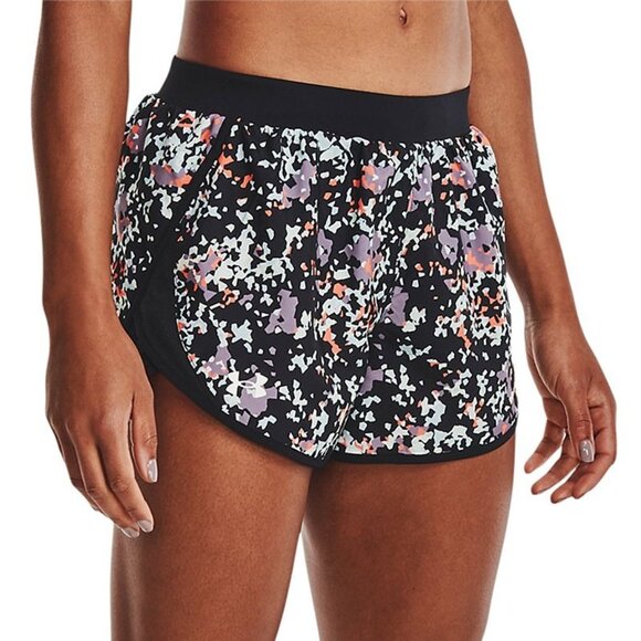Under Armour Pants - Under Armour Women Fly By 2.0 Printed Shorts 1350198-009 Black Purple Size Small